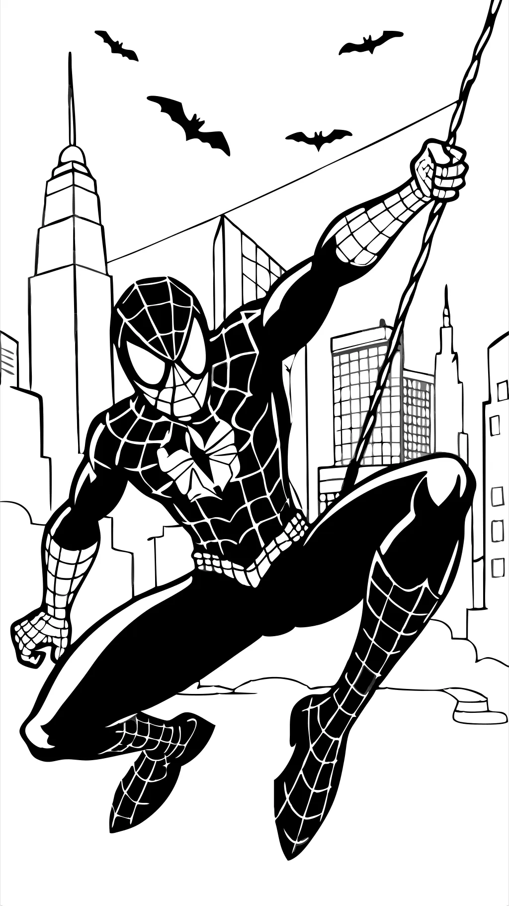 Páginas para colorear de Spiderman PDF